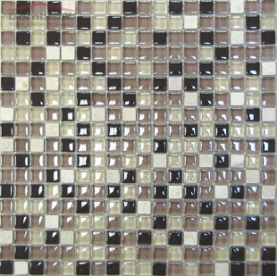 Мозаика стеклянная с камнем Bonaparte Glass stone-12